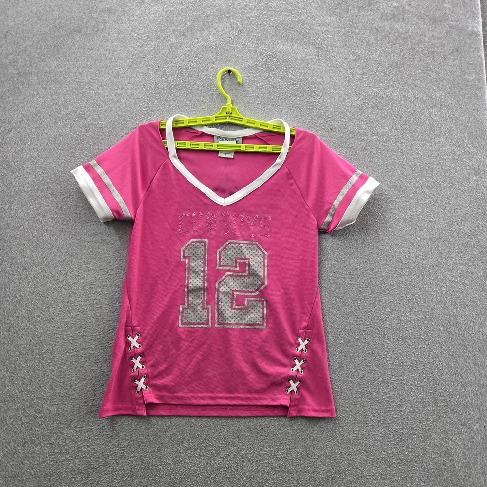 Dallas Cowboys Women Jersey S Pink Vixen‎ Her Style Graphic Star 12 Football
